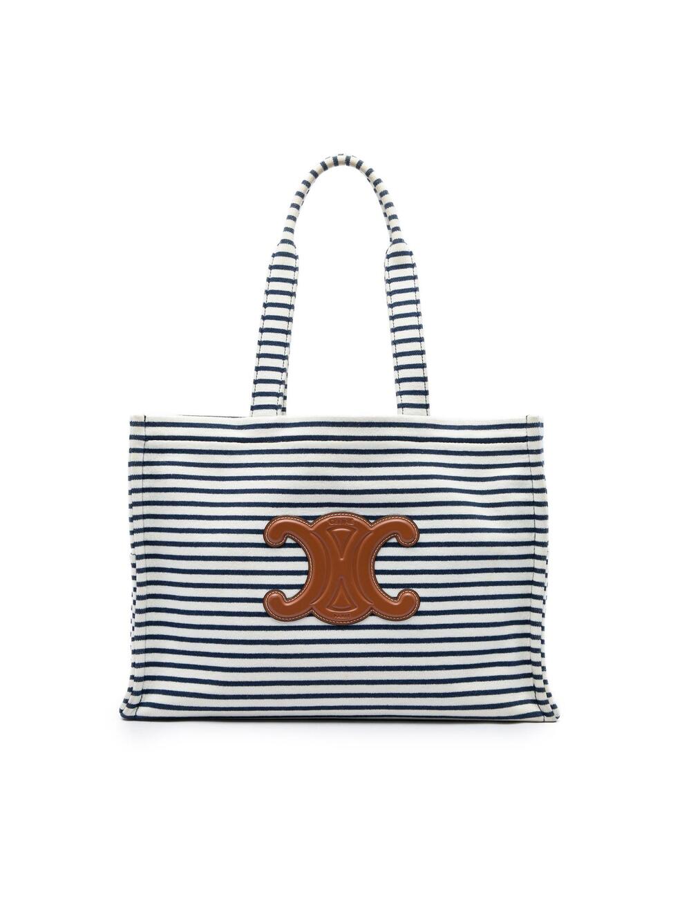 Celine Large Canvas Triomphe Striped #376366C12B